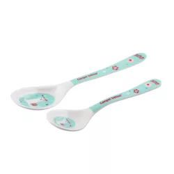   Canpol babies Melamin kanál Exotic Animals 2db. 9hó+ - Türkiz