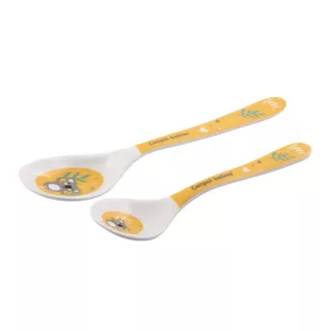 Canpol babies Melamin kanál Exotic Animals 2db. 9hó+ - Sárga