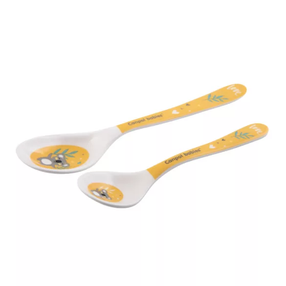 Canpol babies Melamin kanál Exotic Animals 2db. 9hó+ - Sárga