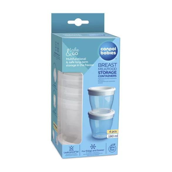 Canpol babies Tejtároló edény 4 db
