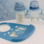 Canpol babies Szilikon előke zsebbel BONJOUR PARIS-Kék