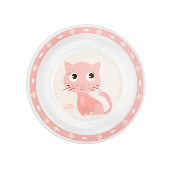 Canpol babies műanyag étkészlet 12+- Rózsaszín