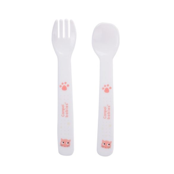 Canpol babies műanyag étkészlet 12+- Rózsaszín