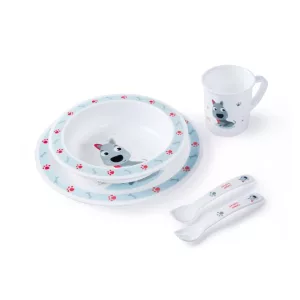 Canpol babies műanyag étkészlet 12+- Kék