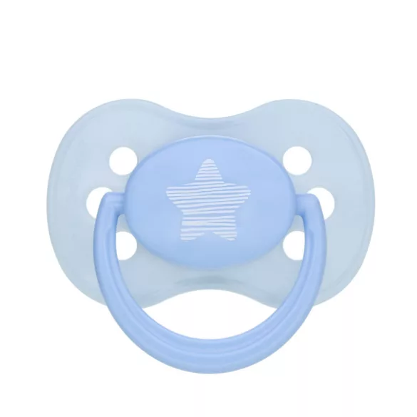 Canpol babies Szilikon szimmetrikus cumi 6-18hó PASTELS 1db-Kék