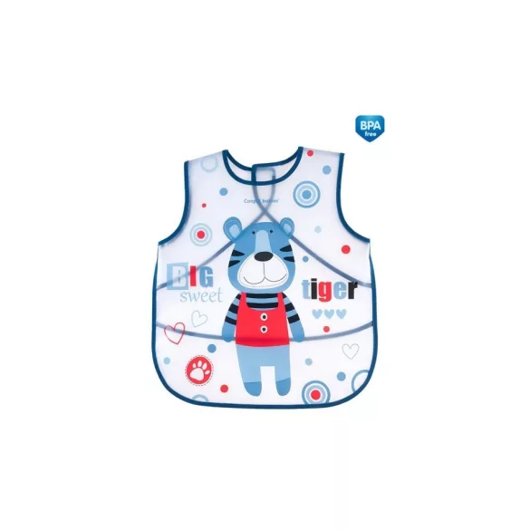 Canpol babies Puppets zsebes puha előke-Kék