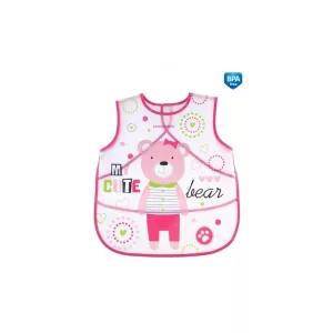 Canpol babies Puppets zsebes puha előke-Rózsaszín