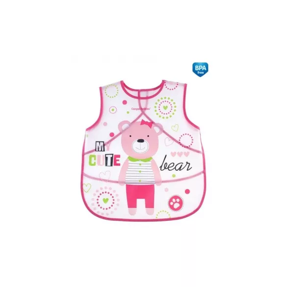 Canpol babies Puppets zsebes puha előke-Rózsaszín