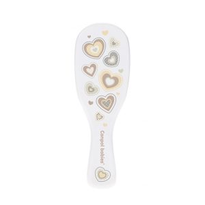 Canpol babaies Newborn fésű és hajkefe (puha sörtével)-White