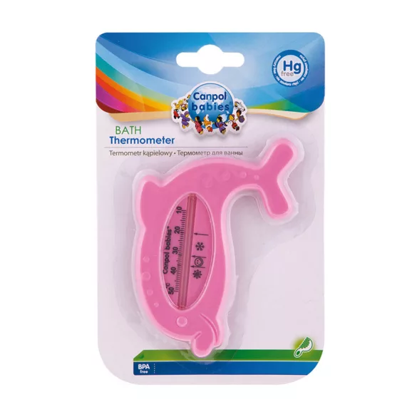 Canpol babies Fürdő hőmérő-Rózsaszín delfin