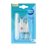 Canpol babies Szett: olló, körömcsipesz és körömreszelő