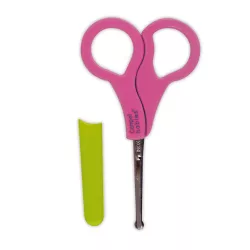 Canpol babies Kerek hegyű baba körömolló kupakkal-Pink