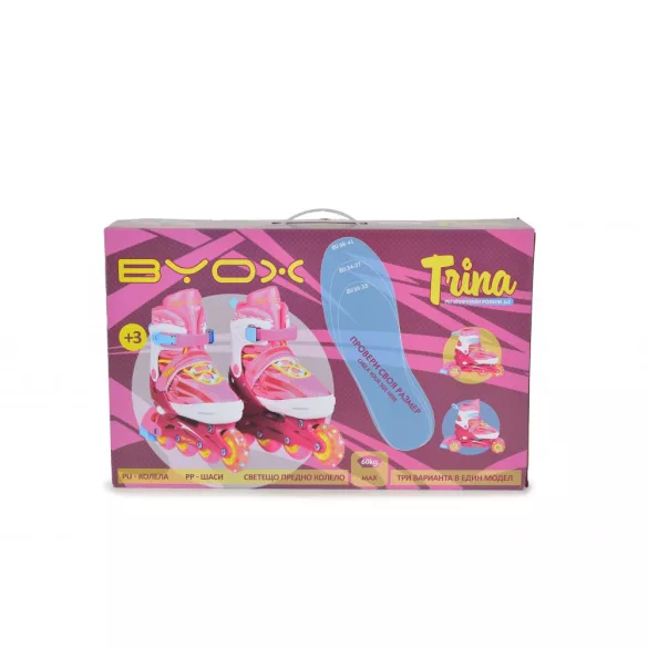 Byox Trina lány görkorcsolya L méret 38-41 PINK