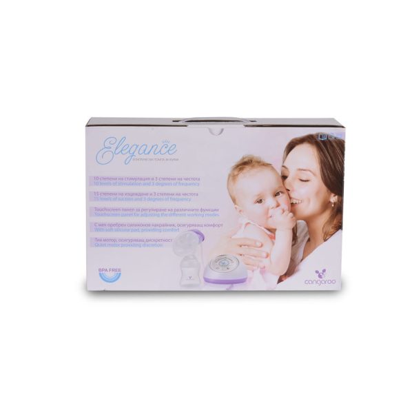 Cangaroo Elegance elektromos mellszívó 10 szint 1 tartállyal fehér/lila
