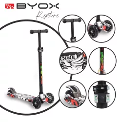 BYOX Rapture roller elöl dupla kerekes fekete