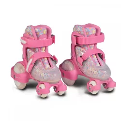  Byox Görkorcsolya Little Beetle dupla soros kerekes, 26-29es lányos PINK