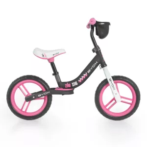 BYOX Zig zag futóbicikli pink