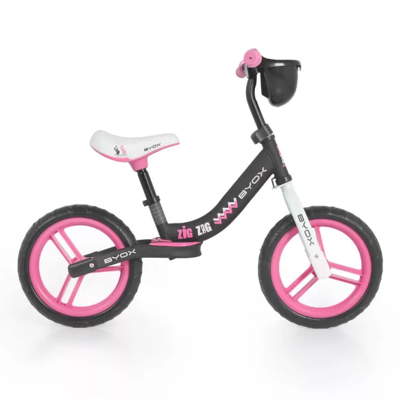 BYOX Zig zag futóbicikli pink