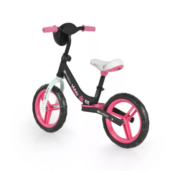 BYOX Zig zag futóbicikli pink