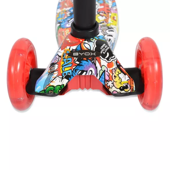 BYOX Rapture roller elöl dupla kerekes piros