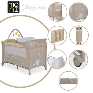 Moni Sleepy összecsukható utazóágy - Bézs