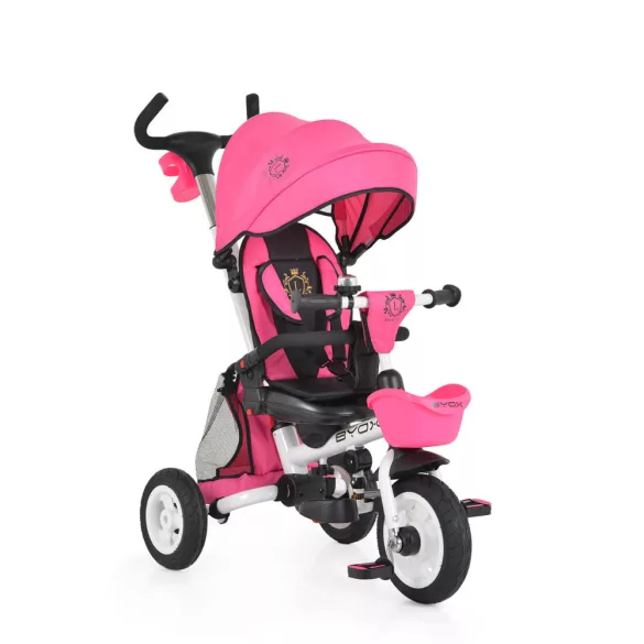 BYOX Flexy lux tricikli szülőkaros pink