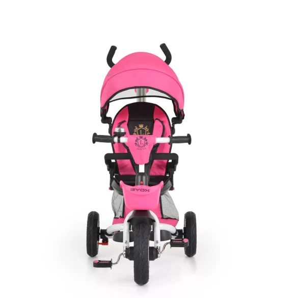 BYOX Flexy lux tricikli szülőkaros pink