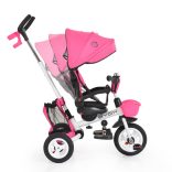 BYOX Flexy lux tricikli szülőkaros pink