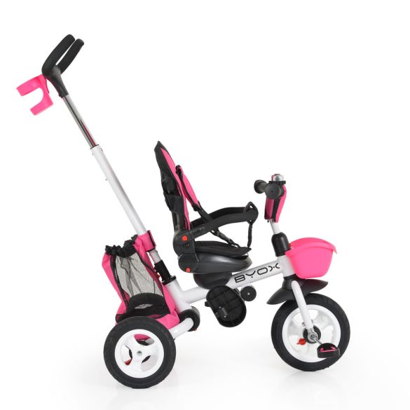 BYOX Flexy lux tricikli szülőkaros pink
