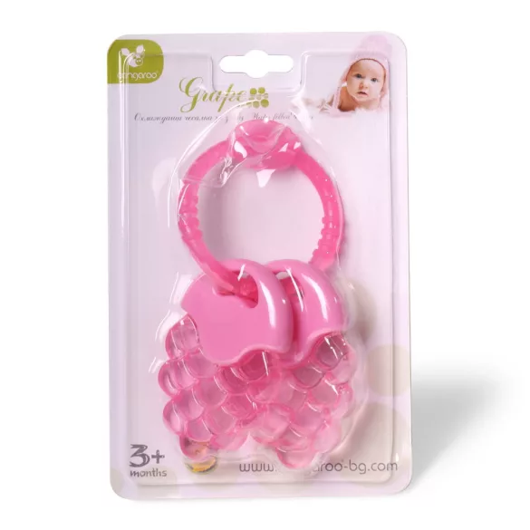 DUCK szillikon rágóka szőlő alakú PINK