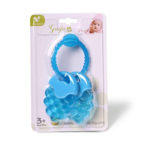 DUCK szillikon rágóka szőlő alakú KÉK