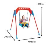 Pilsan kerti hinta fém vázzal piros