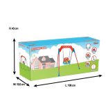 Pilsan kerti hinta fém vázzal piros