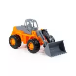 POLESIE traktor tolólapáttal NARANCS/SZÜRKE
