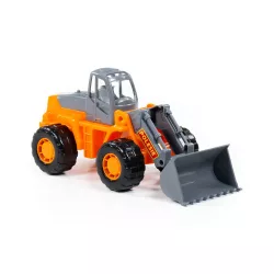 POLESIE traktor tolólapáttal NARANCS/SZÜRKE