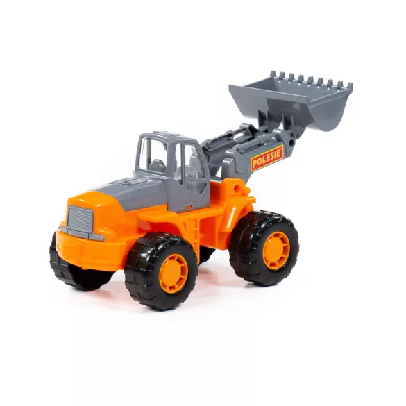 POLESIE traktor tolólapáttal NARANCS/SZÜRKE