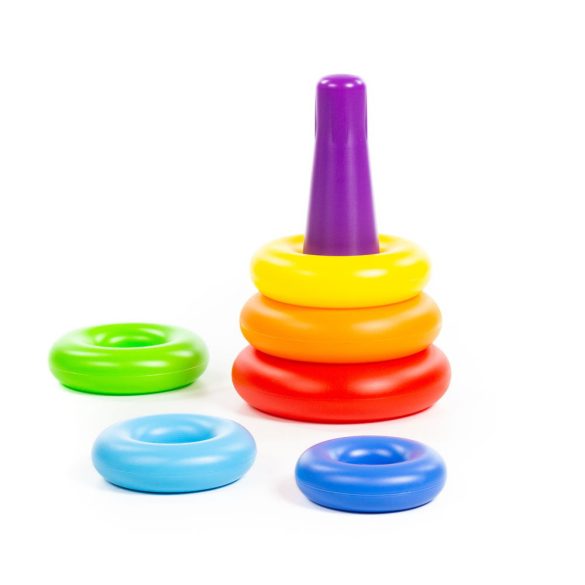 Polesie Toys  karikatorony montessori, műanyag SZÍNES