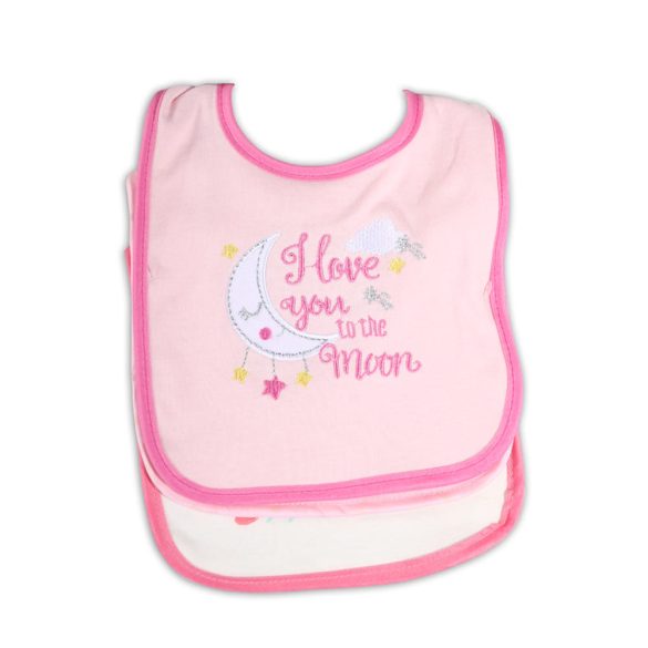 TIBBY előke 3 db újszülött méret RÓZSASZÍN/PINK