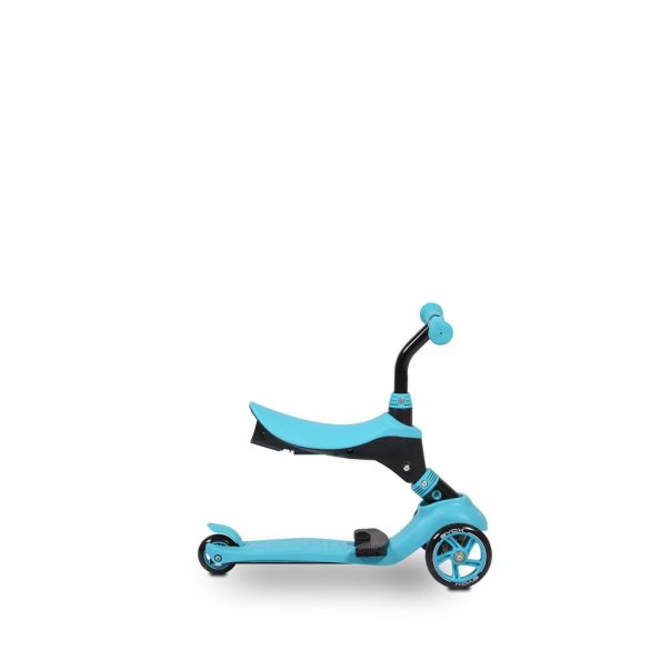 TRISTAR roller 3in1, szülőkarral, üléssel 20kg/50kgig TÜRKIZKÉK