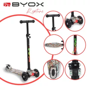 BYOX Rapture roller elöl dupla kerekes türkiz