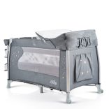 iSleep utazóágy, multifunkciós, pelenkázóval, játékkal, kupolával SZÜRKE