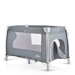 iSleep utazóágy, multifunkciós, pelenkázóval, játékkal, kupolával SZÜRKE