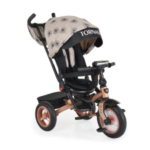 BYOX Tornado szülőkaros tricikli 25kg ig 360f forgatható bézs