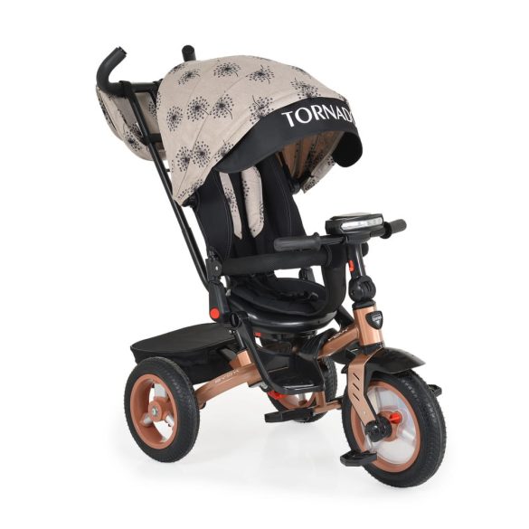 BYOX Tornado szülőkaros tricikli 25kg ig 360f forgatható bézs
