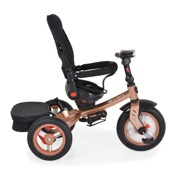 BYOX Tornado szülőkaros tricikli 25kg ig 360f forgatható bézs