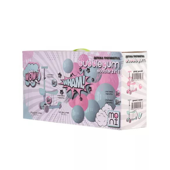 BUBBLEGUM roller 2in1 20kg/40kgig rózsaszín PINK