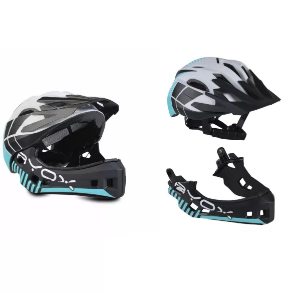 BUKÓSISAK full face rollerhez, endurohoz, elektromos rollerhez, átalakítható FEKETE