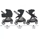 Cangaroo Macan 2in1 babakocsi fekete