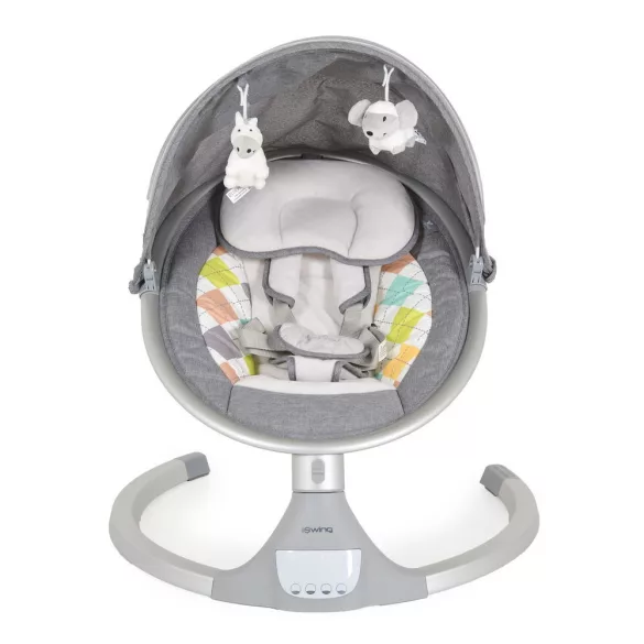Iswing elektromos hinta, 9 kg, 5seb., szúnyoghálóval V.SZÜRKE