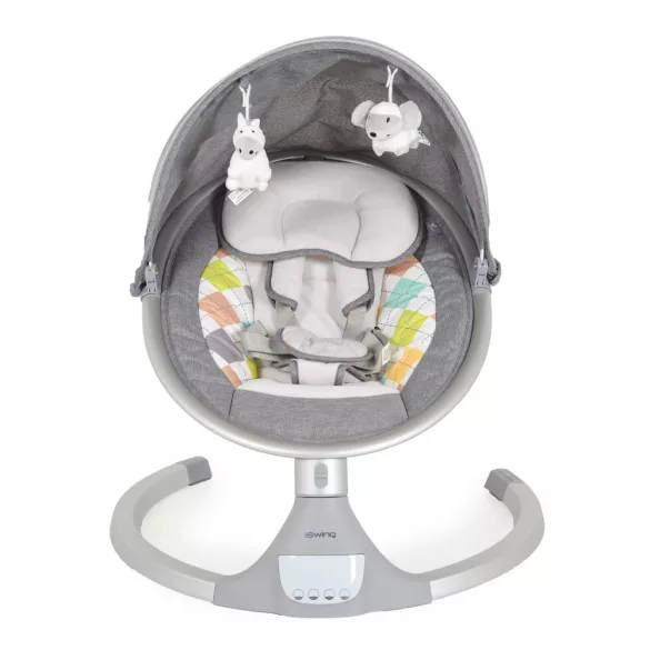 Iswing elektromos hinta, 9 kg, 5seb., szúnyoghálóval V.SZÜRKE